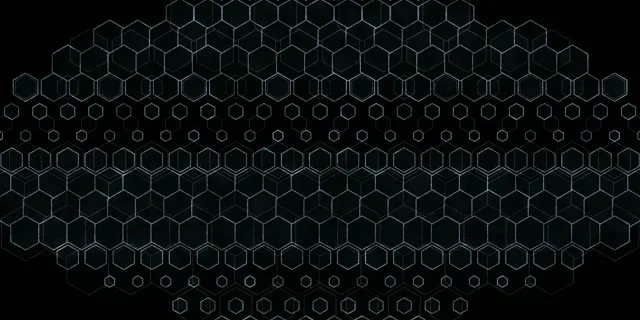 2:1 Univisium 60fps Screensaver Neon Tunnel Motion Background Hexagon Geometric