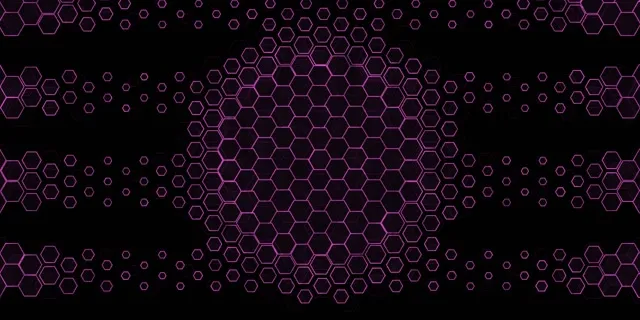 2:1 Univisium 60fps Screensaver Neon Tunnel Motion Background Purple Hex
