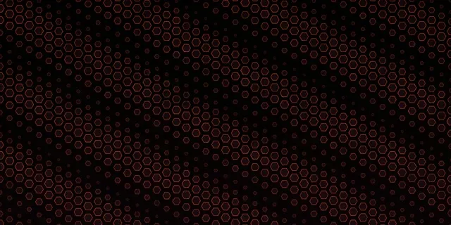 2:1 Univisium 60fps Screensaver Neon Tunnel Motion Background Red Hexagon