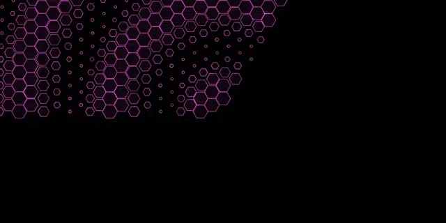 2:1 Univisium 60fps Screensaver Neon Tunnel VJ Loop Purple Hexagon Mosaic