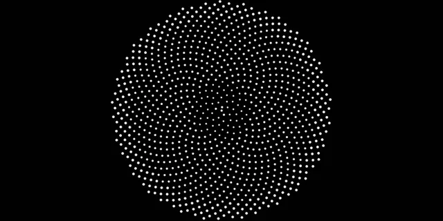 2:1 Univisium | 60fps White Dot Tunnel Screensaver VJ Loop Motion