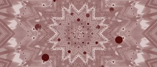 21:9 সিনেমাটিক রোজ গোল্ড কেলিডোস্কোপ স্টার বার্স্ট নিয়ন টানেল 60fps স্ক্রিনসেভার VJ Loop