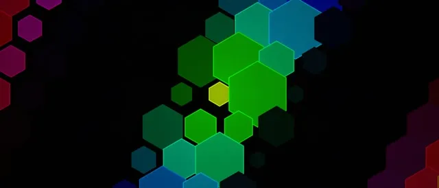 21:9 Ultrawide 60fps Neon Hexagon Screensaver - VJ Animation Colorful