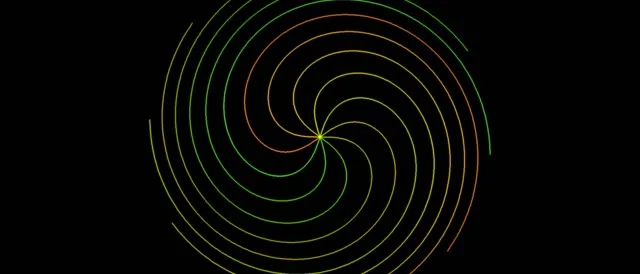 21:9 Ultrawide | 60fps Neon Spiral Screensaver | Motion Background