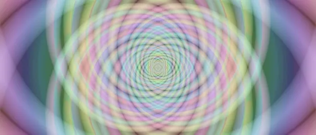 21:9 Ultrawide 60fps Neon Tunnel Screensaver Spiraling Pastel Diamond Vortex VJ Loop