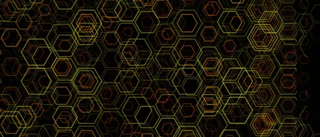 21:9 Ultrawide 60FPS Nested Hexagons Screensaver | Neon VJ Animation