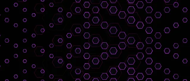 21:9 Ultrawide 60fps Purple Hexagon Motion Background Screensaver