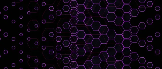 21:9 Ultrawide 60fps Purple Hexagons Screensaver Motion Background Neon