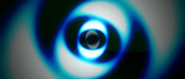 21:9 Ultrawide 60fps Screensaver | Glowing Blue Vortex VJ Animation