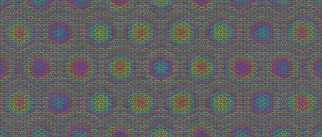 21:9 Ultrawide | 60fps Screensaver: Morphing Emerald Gold Hexagon Motion Background