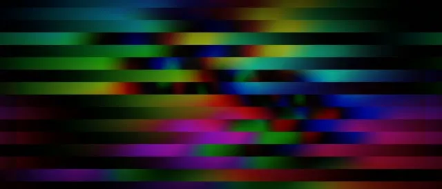 21:9 Ultrawide 60fps Screensaver - Neon Stripes Motion Background Rainbow