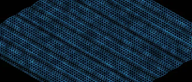 21:9 Ultrawide 60fps Screensaver Neon Tunnel Motion Background Blue Hexagons