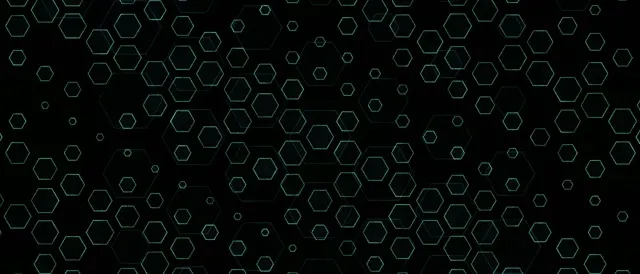 21:9 Ultrawide 60fps Screensaver Neon Tunnel Motion Background | Green Hexagon