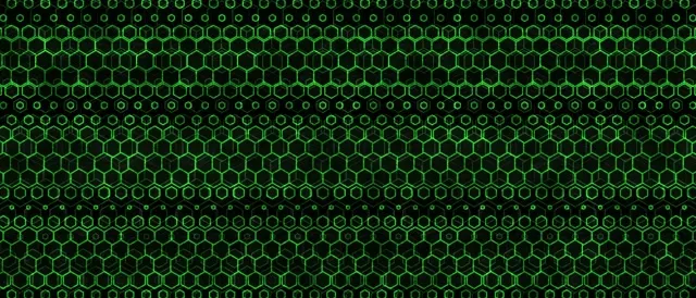21:9 Ultrawide 60fps Screensaver Neon Tunnel Motion Background Green Hexagons