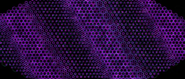 21:9 Ultrawide 60fps Screensaver Neon Tunnel Motion Background Purple Hex