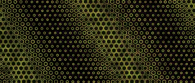 21:9 Ultrawide 60fps Screensaver Neon Tunnel Motion Background Yellow Hexagons