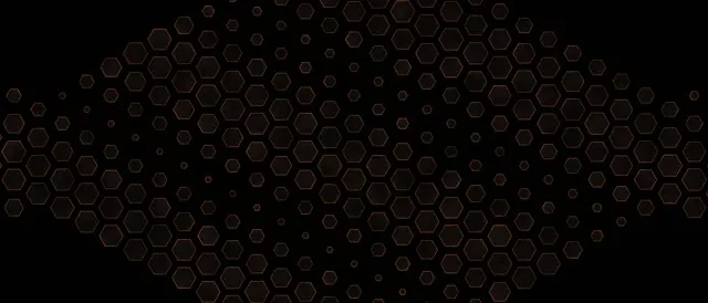 21:9 Ultrawide 60fps Screensaver Neon Tunnel Orange Hexagons Motion Background