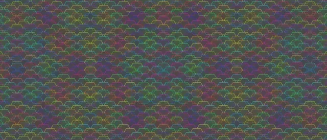 21:9 Ultrawide 60fps Screensaver Neon Tunnel VJ Animation Colorful Hexagons