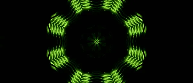 21:9 Ultrawide 60fps Screensaver Neon Tunnel VJ Animation Glowing Green