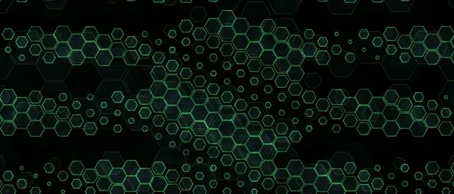 21:9 Ultrawide 60fps Screensaver Neon Tunnel VJ Animation Green Hexagons