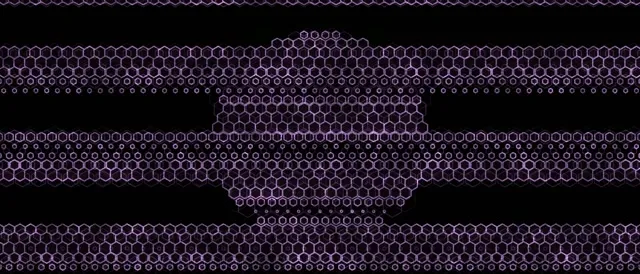 21:9 Ultrawide 60fps Screensaver Neon Tunnel VJ Animation Purple Hexagon