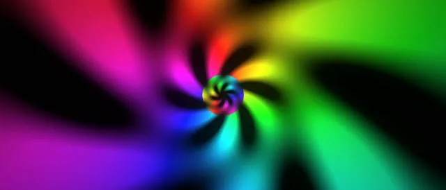 21:9 Ultrawide 60fps Screensaver Neon Tunnel VJ Animation Rainbow Spiral Colors