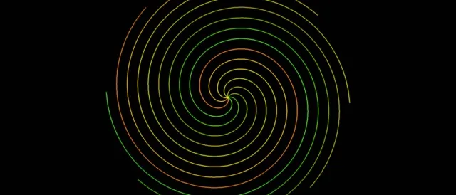 21:9 Ultrawide Neon Spiral 60FPS Screensaver Motion Background Colorful