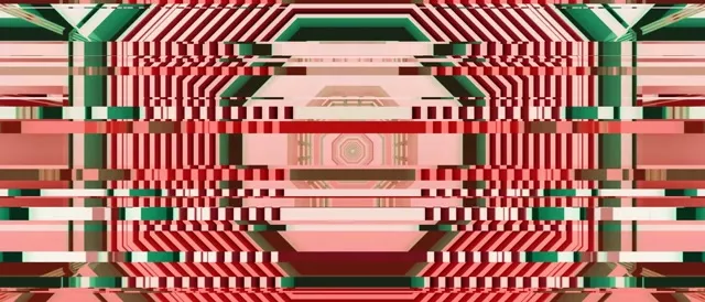 21:9 Ultrawide Neon Tunnel Striped Vortex 60fps Screensaver VJ Loop