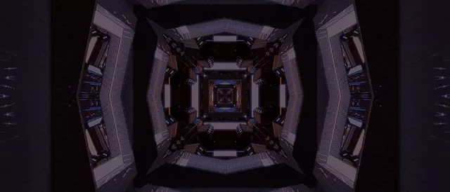 21:9 Ultrawide Neon Tunnel VJ Loop - 60fps Pulsating Square Screensaver