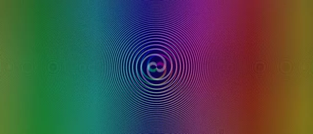 21:9 Ultrawide Pulsing Gold Emerald Rings VJ Loop 60FPS Screensaver