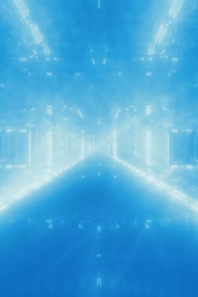 2:3 Neon Tunnel 60fps Screensaver VJ Loop Blue Light Vortex