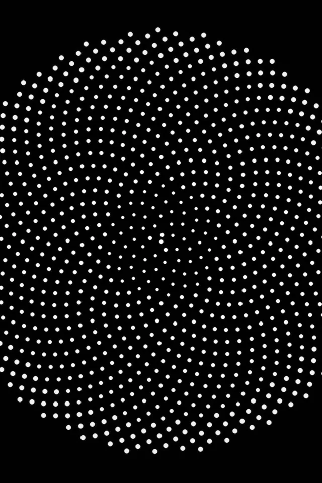 2:3 Photo Portrait | 60fps Glowing Dot Spiral Screensaver Background Edit
