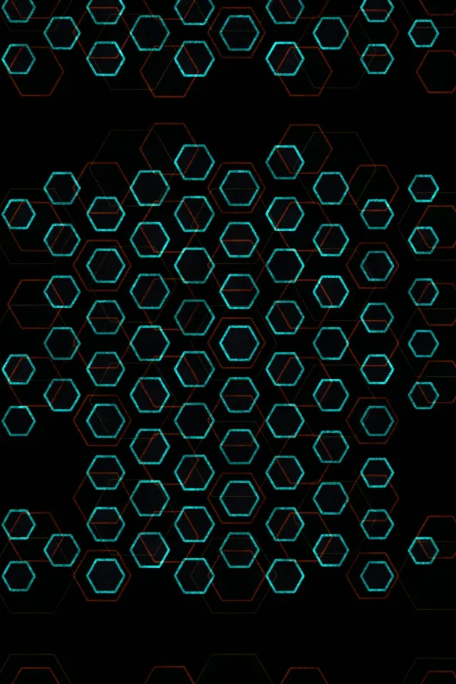 2:3 Photo Portrait 60FPS Glowing Hexagon Tunnel Screensaver | Live Wallpaper Loop