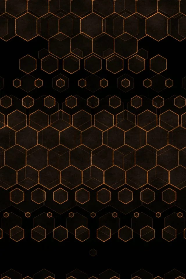 2:3 Photo Portrait 60FPS Golden Hexagon Vortex Screensaver | Motion Loop