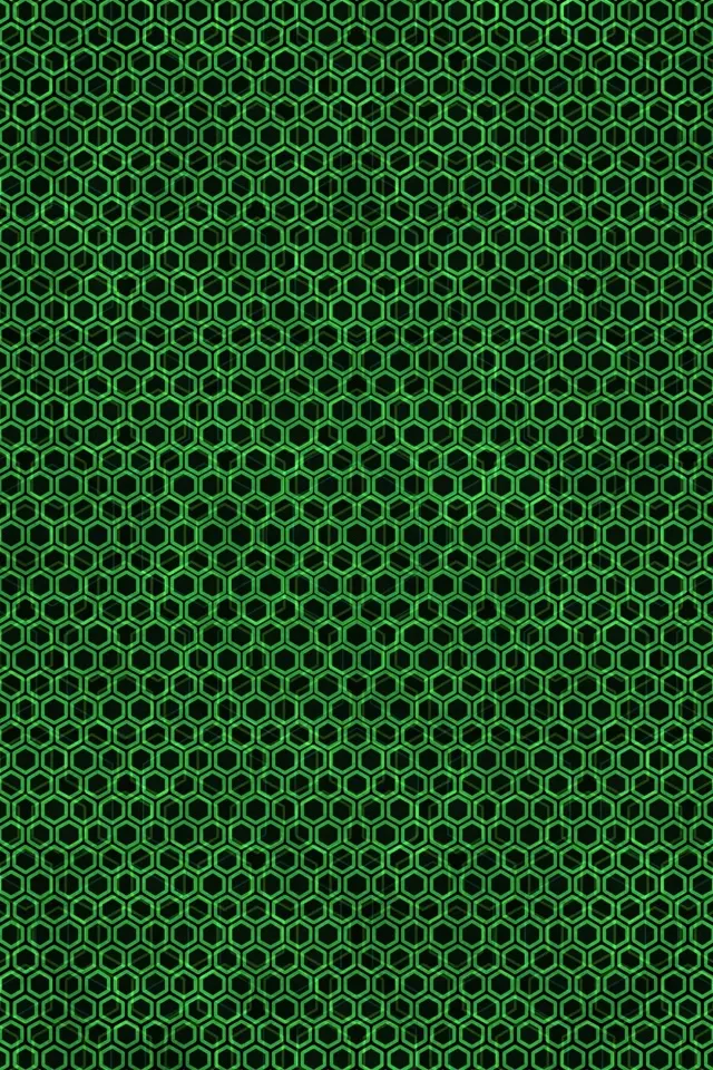 2:3 Photo Portrait 60FPS Green Hexagon Pattern Screensaver VJ Animation