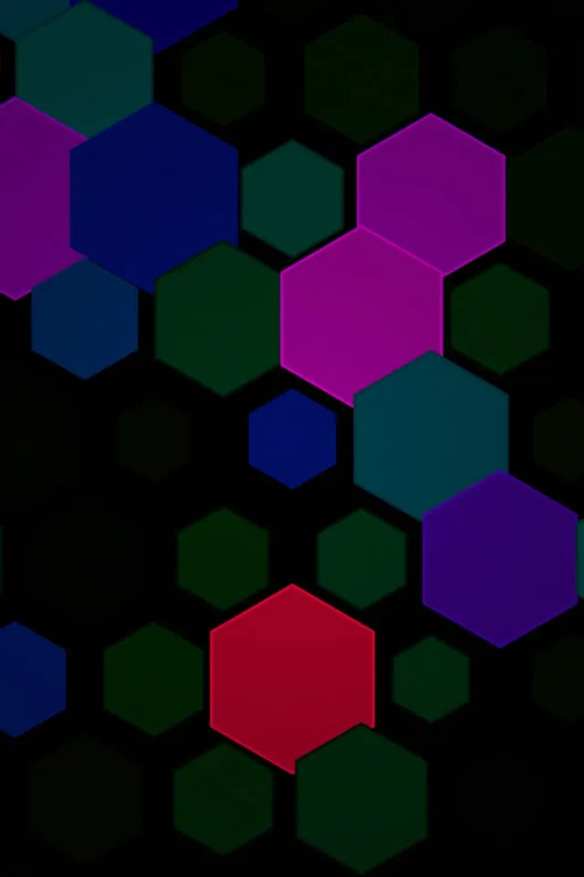 2:3 Photo Portrait | 60fps Neon Hex Screensaver | Live Wallpaper