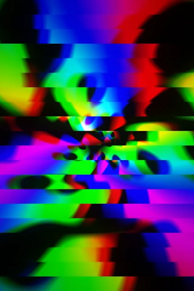 2:3 Photo Portrait 60fps Neon Kaleidoscope Screensaver Motion Background Blur