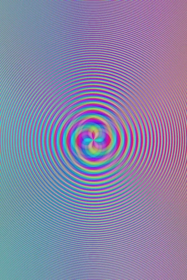 2:3 Photo Portrait 60FPS Neon Spiral Loop Screensaver - VJ Animation