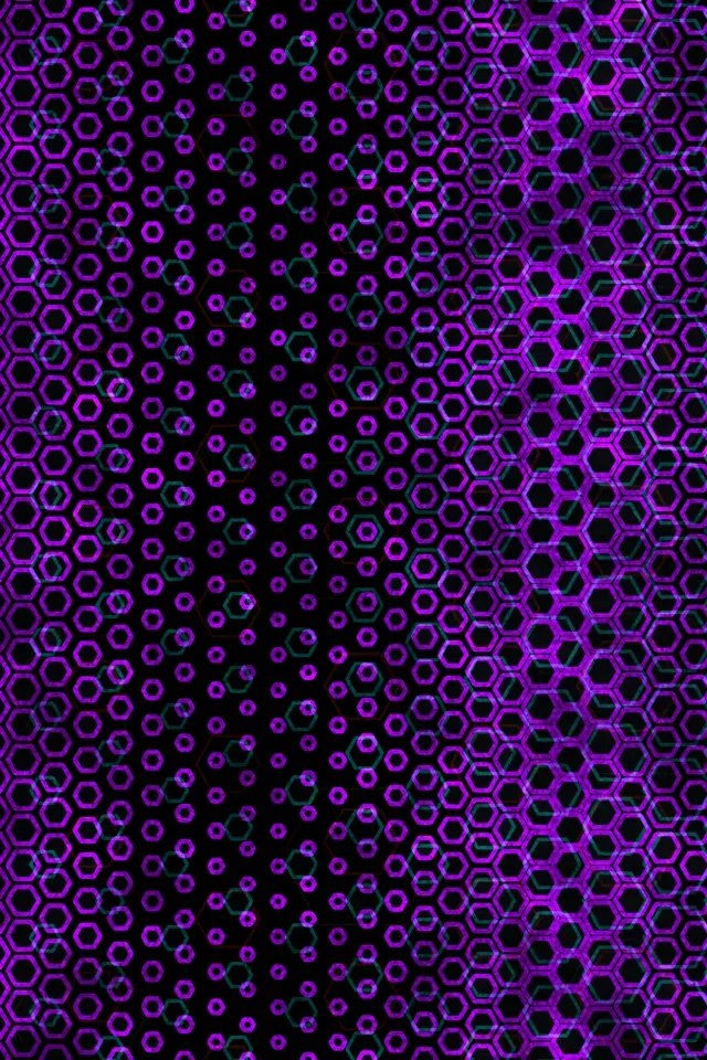 2:3 Photo Portrait 60FPS Purple Hexagon Kaleidoscope Screensaver - VJ Loop