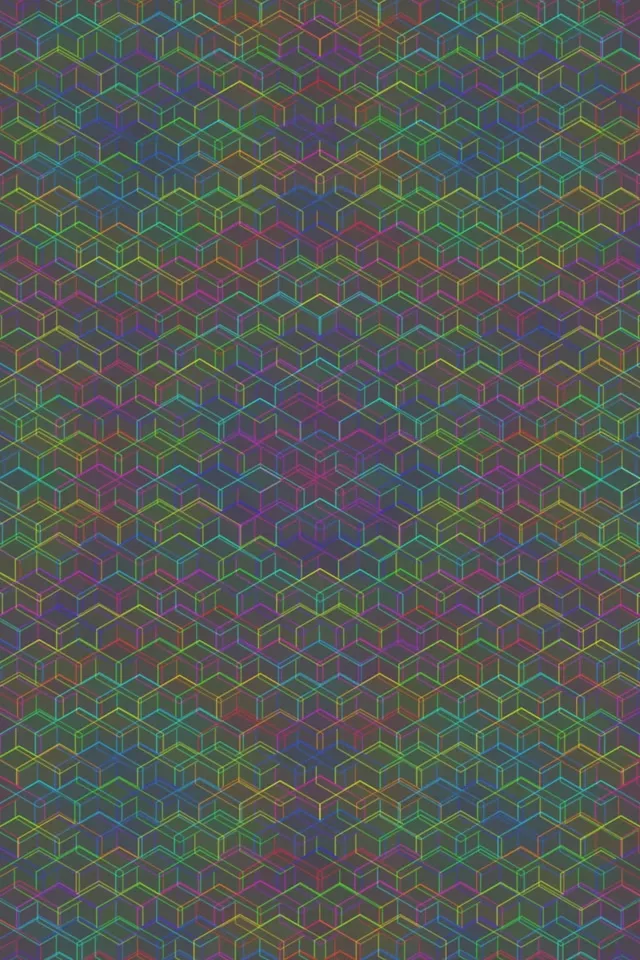 2:3 Photo Portrait 60fps Screensaver | Amethyst Cyan Morphing Geometric Background