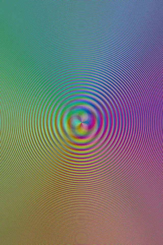 2:3 Photo Portrait 60FPS Screensaver | Neon Rainbow Spiral Vortex VJ Loop Animation