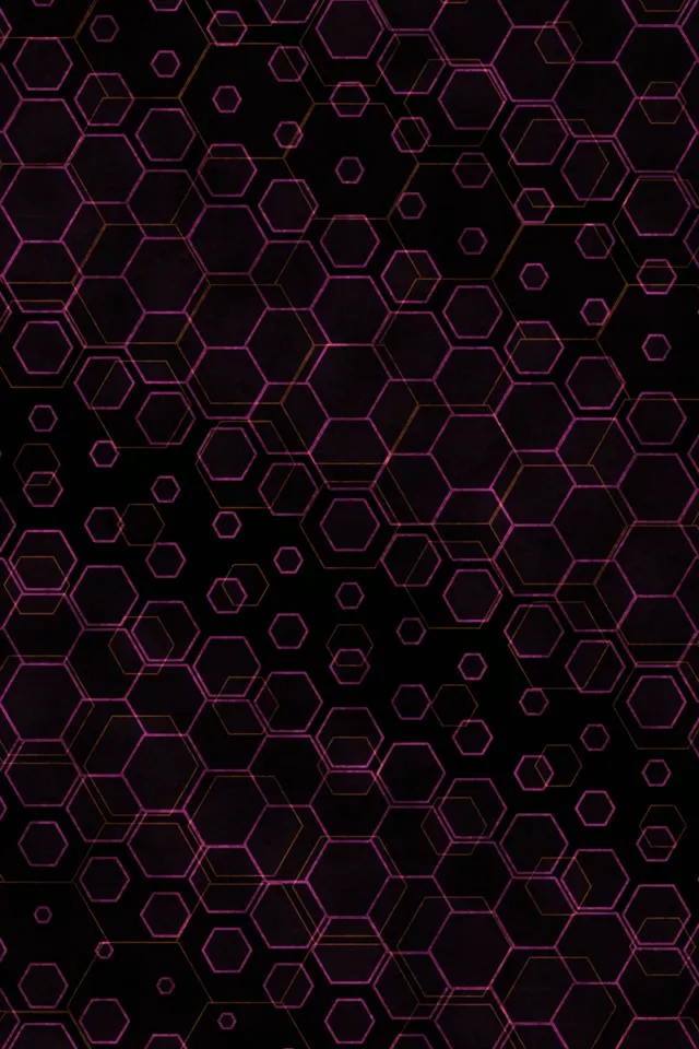 2:3 Photo Portrait 60fps Screensaver Neon Tunnel Background Hexagon