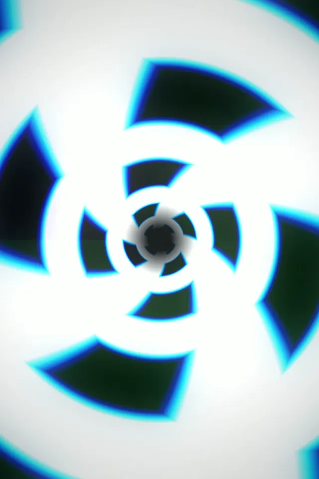 2:3 Photo Portrait 60fps Screensaver Neon Tunnel Live Wallpaper Blue Glowing Hazard