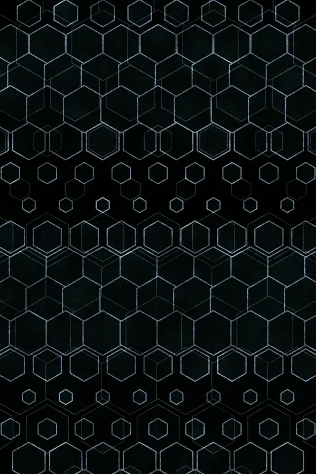 2:3 Photo Portrait 60fps Screensaver Neon Tunnel Motion Background Green Hexagon Geometric