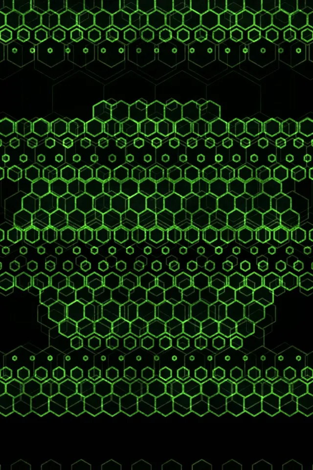 2:3 Photo Portrait 60fps Screensaver Neon Tunnel Motion Background Green