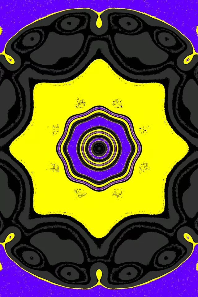 2:3 Photo Portrait 60fps Screensaver Neon Tunnel Purple Star VJ Loop