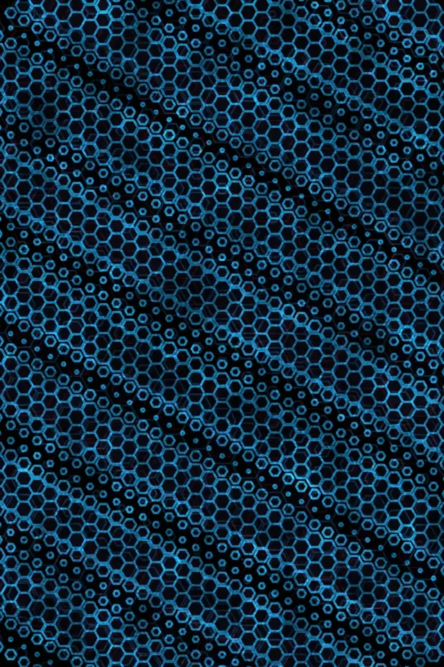 2:3 Photo Portrait 60fps Screensaver Neon Tunnel VJ Loop Cyan Hexagon Neon Mesh