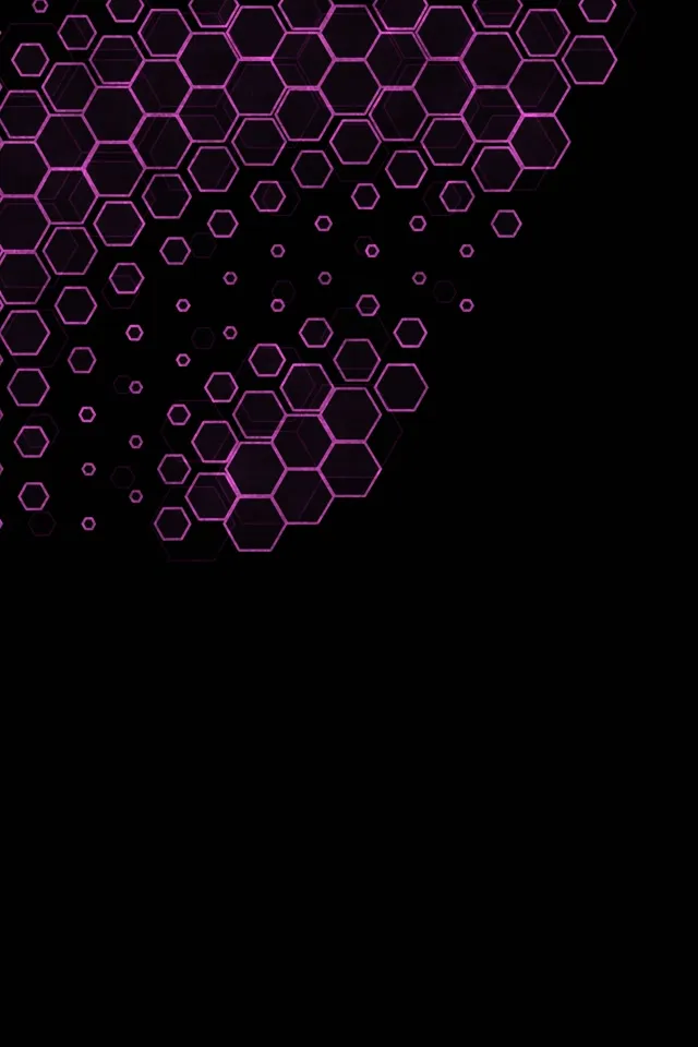 2:3 Photo Portrait 60fps Screensaver Neon Tunnel VJ Loop Purple Hexagon Bright