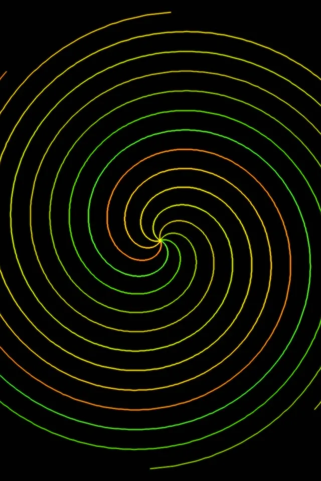 2:3 Photo Portrait Neon Spiral 60FPS Screensaver Live Wallpaper Mesmerizing