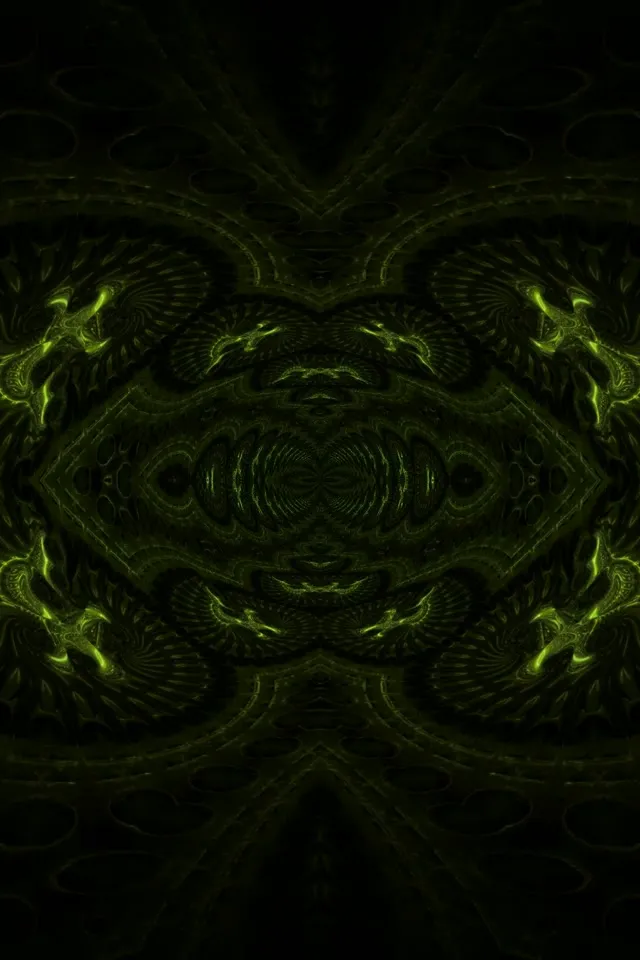 2:3 photo portrait neon tunnel 60fps screensaver green kaleidoscope vj loop